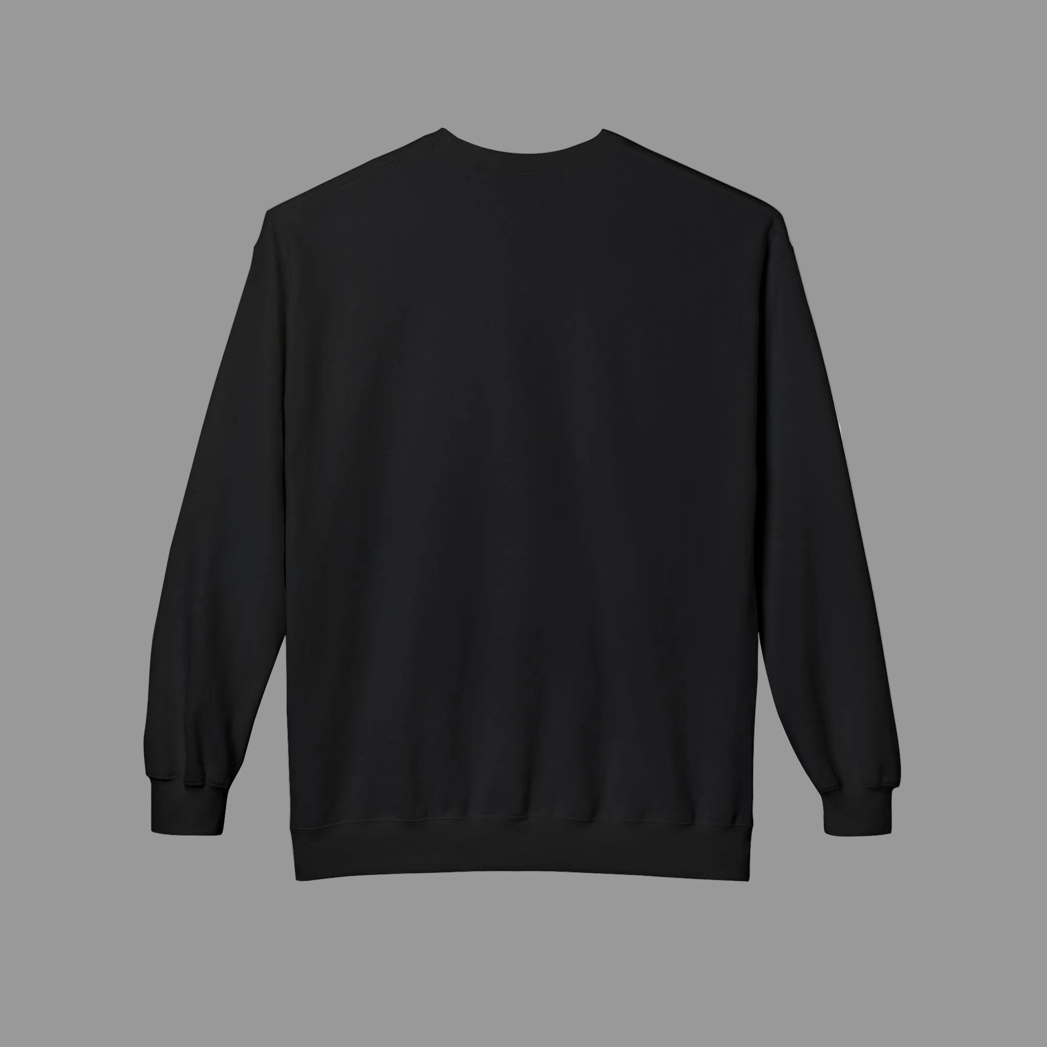 FRONT™ FORTIUM SIGILLUM Signature Gold Edition I Black Essential Unisex Crewneck