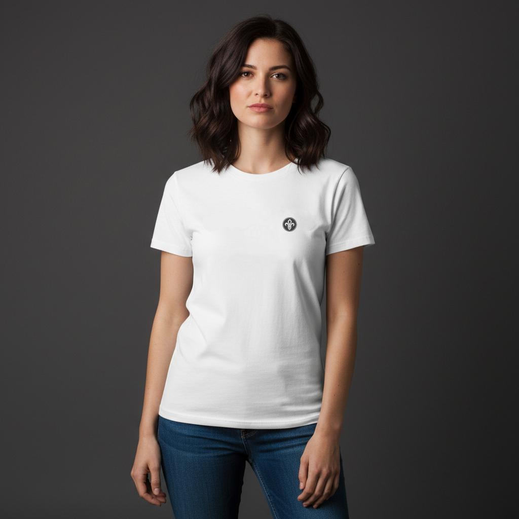 FRONT™ Icon Core Charcoal I White Essential Unisex Tee