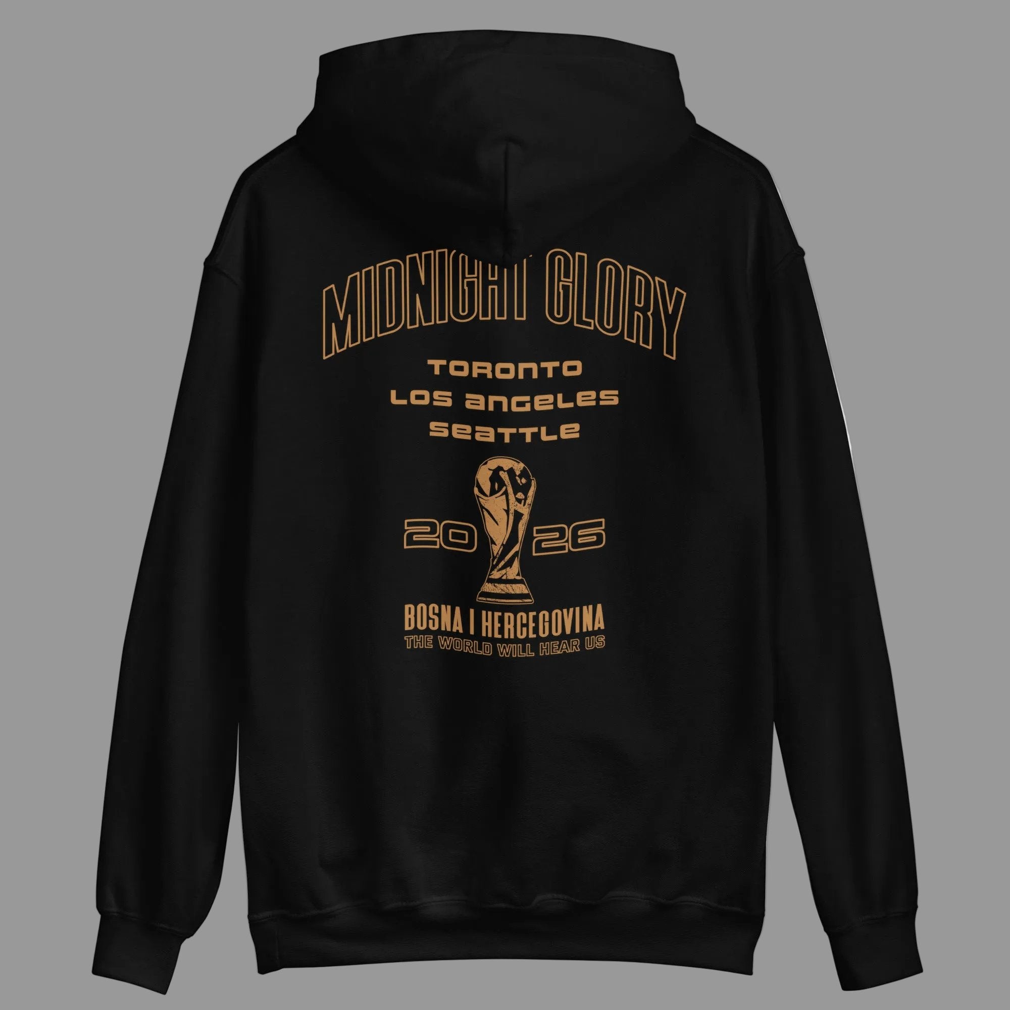 FRONT™ MIDNIGHT GLORY LTD World Cup 2026 I Black Essential Unisex Hoodie