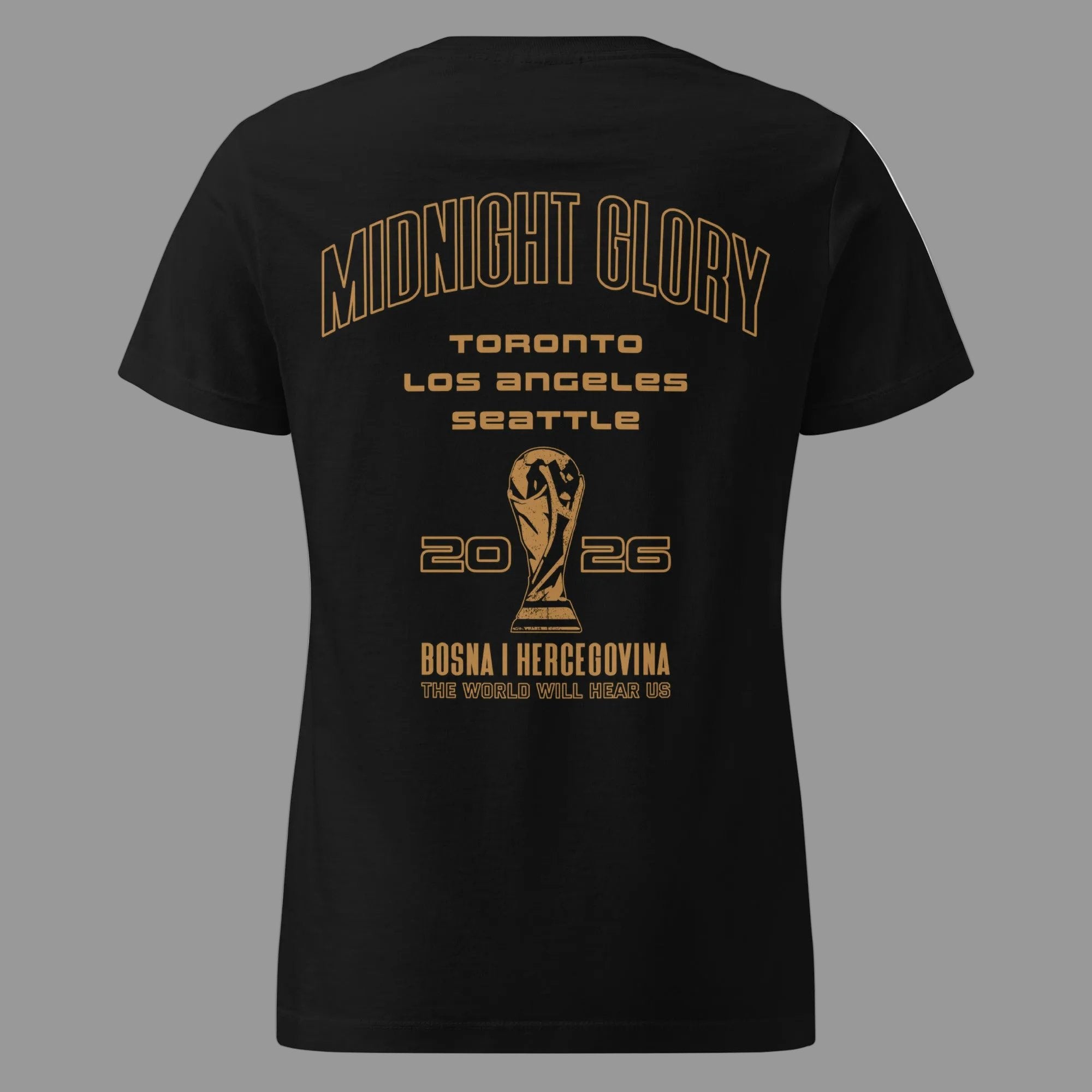 FRONT™ MIDNIGHT GLORY LTD World Cup 2026 I Black Essential Unisex Tee